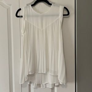 Zara pleated top size small sleeveless